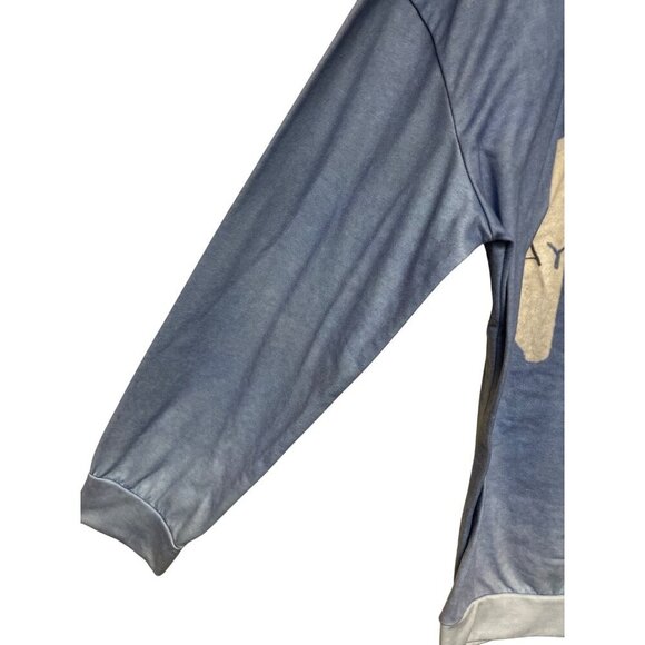 Taylor Swift 1989 Taylor's Version Blue Microfiber Sweatshirt Top Shirt  Large - Picture 3 of 8